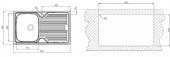 TEKA PRİNCESS 50 MİKRO KETEN SOL EVYE 50X86 SİFON DAHİL - 2