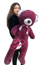 Oyuncak Ayı  Peluş Ayı 125 cm Masum Romantik Ayıcık Salaş Ayıcık Yumuşacık Pufidik Tam sarılmalık - 1