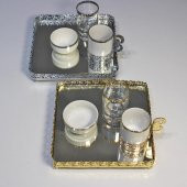 TÜRK KAHVESİ DAMAT FİNCAN SETİ-GOLD - 4