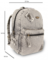 Alone Denim Kadın Sırt Çantası 5118 Sis Denim - 2