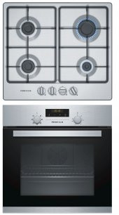 PROFİLO İKİLİ İNOX ANKASTRE SET(FRTA124I FIRIN+OG26P5B60D OCAK) - 1