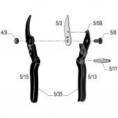 Felco 5 Budama Makası 22.5mm By-Pass - 4