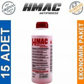 H-Mac Organik Kırmızı Antifriz -40 Derece 1,5 Lt (15 Adet) - 1
