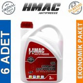 H-Mac Organik Kırmızı Antifriz -40 Derece 3 Lt (6 Adet) - 1