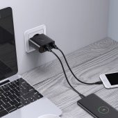 Aukey PA-T18 4 Port 42W Qualcomm 3.0 Hızlı Seyahat Şarj Cihazı Siyah - 2