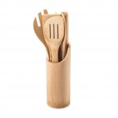 Nehir Mutfak 6 Parça Ayaklı Bambu Servis Seti - 2