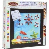 11 I Çocuk Ahşap Çerçeveli 3D Seramik Pano Boyama Seti - 1