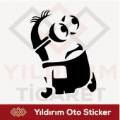 MİNİON STİCKER-ARMA STİCKER-CILGIN HIRSIZ STİCKER-OTO STİCKER - 1