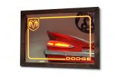 Dodge Kırmızı Ledli Dekoratif Ayna - 1