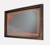 Dodge Kırmızı Ledli Dekoratif Ayna - 3