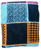 Başaran Çift Kişilik Lüks Peluş Geometrik Desenli Battaniye - 6