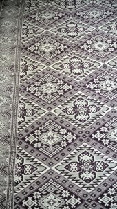 6 metrekare Eşme Desen Kaliteli, Parlak, Kalın Halı Örtüsü, Çok amaçlı Örtü - 3