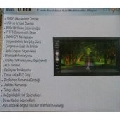 AVGO AVG-U800 DOUBLE TEYP NAVİGASYONLU BLUETOOTH DİREKSİYON UYUMLU - 3