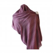 Hasır Desenli Pashmina Şal - Gül Kurusu - 4