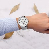 Tom Hands Premium Şık Tasarım Hasır Kordon Erkek Kol Saati - 2