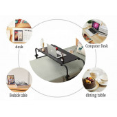 En Boy Ayarlanabilir Tek Kişilik Yatak Sehpası - Siyah - 2