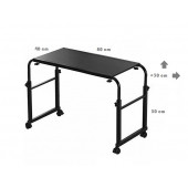 En Boy Ayarlanabilir Tek Kişilik Yatak Sehpası - Siyah - 3