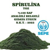 Toz Spirulina 1000 gr Gıdaya Uygun Analizli Siprulina Yosun 1 kg - 1