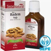 Acı Badem Yağı 25 ml Almond Oil 100 Saf Soğuk Sıkım Badem Yağı - 1