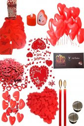 14 Şubat Sevgililer Günü Yemek Masası Süslemeleri Hazırlama Paket thumbnail 11