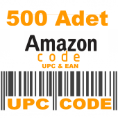 500 UPC EAN ASIN Barkod Kodları Numarası - UPC Kodu Satın Al - Amazon ürün listeleme yükleme - 1