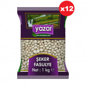 Yazar Şeker Fasulye 1kg x 12 Adet - 1