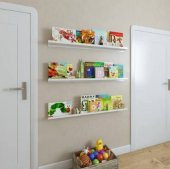 Ceebebek Montessori İkea raf Kitaplık İkea Duvar Rafı Çocuk Kitaplığı 60 cm - 1