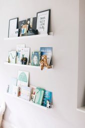 Ceebebek Montessori İkea raf Kitaplık İkea Duvar Rafı Çocuk Kitaplığı 60 cm - 4