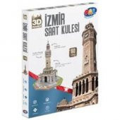 İzmir Saat Kulesi Maket Puzzle 3 Boyutlu 60 Parça - 2