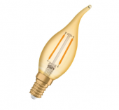 OSRAM 2.5W RUSTİK KIVRIK AMPUL E14 1906 LED BA VİNTAGE - 1