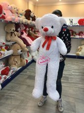 14 Şubat Özel-Peluş Oyuncak Ayı 125 Cm Yumuşacık Pufidik Peluş Ayıcık Sarılmalık Uyku Arkadaşım Şok Fiyat - 2