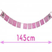 Pembe Baby Shower Partisi Süsleri Kız Bebek, Dekorasyon Yazıları - 2
