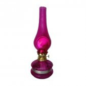 Elektrikli Gaz Lambası Pembe Cam - 1