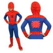 Spiderman Kostüm - Örümcek Adam Kostümü - Örümcek Adam Kostümü - Maske + Kostüm - 1
