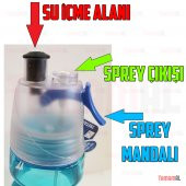 SPREYLİ MATARA TRİTAN tupperware GIDA PLASTİĞİ 0 BPA FREE 700ML - 3