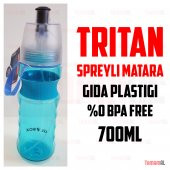 SPREYLİ MATARA TRİTAN tupperware GIDA PLASTİĞİ 0 BPA FREE 700ML - 6