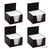 4 ADET Küp BLOKNOT 500 Yaprak 80x80 mm Kare1.hamur Beyaz kağıt - 1