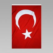 150x225 cm 1.Sınıf En KALİTE Alpaka KUMAŞ TÜRK BAYRAĞI BAYRAK - 3
