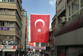 150x225 cm 1.Sınıf En KALİTE Alpaka KUMAŞ TÜRK BAYRAĞI BAYRAK - 9