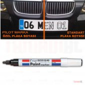 PİLOT MARKA Araç OTOMOBİL SİYAH BOYA PLAKA KALEMİ MADE in JAPON thumbnail 3