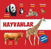 HAYVANLAR İng + TR kavramlar OKUL ÖNCESİ (Sert Sayfa) 22x22cm - 1