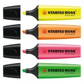 Stabilo Boss Orıgınal Neon ve Pastel Fosforlu İşaretleme 4 KALEM - 1