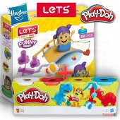 PLAY-DOH + LETS 6 RENK 22Lİ OYUN HAMURU 600GR L9006 OYUNCAKLI SET - 1