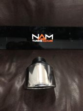 rüzgar ıslık sesi çıkaran egzoz ucu krom paslanmaz - 2