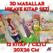3D ÜÇ BOYUTLU MASALLAR HİKAYE 16 KİTAP SETİ ÇIKARMA ETKİNLİK ÖYKÜ - 6