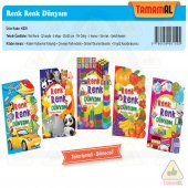 ŞEKİLLİ BOYAMA KİTABI RENK RENK DÜNYAM OKUL ÖNCESİ 5 KİTAP SETİ - 1