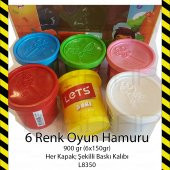 LETS 6 RENK OYUN HAMURU 900GR L8350 PLAY DOUGH 8680679800273 - 9