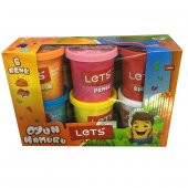 LETS 6 RENK OYUN HAMURU 900GR L8350 PLAY DOUGH 8680679800273 - 4