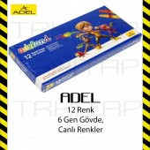 ADELAND 12 RENK PASTEL BOYA 12Lİ KÖŞELİ 8690826202492 - 2