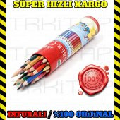 FABER CASTELL 12 Li UZUN TAM BOY KURU BOYA METAL TÜP8690826165124 - 4
